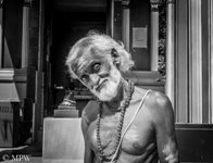 Hindu priest at the temple in Nadi, Fiji